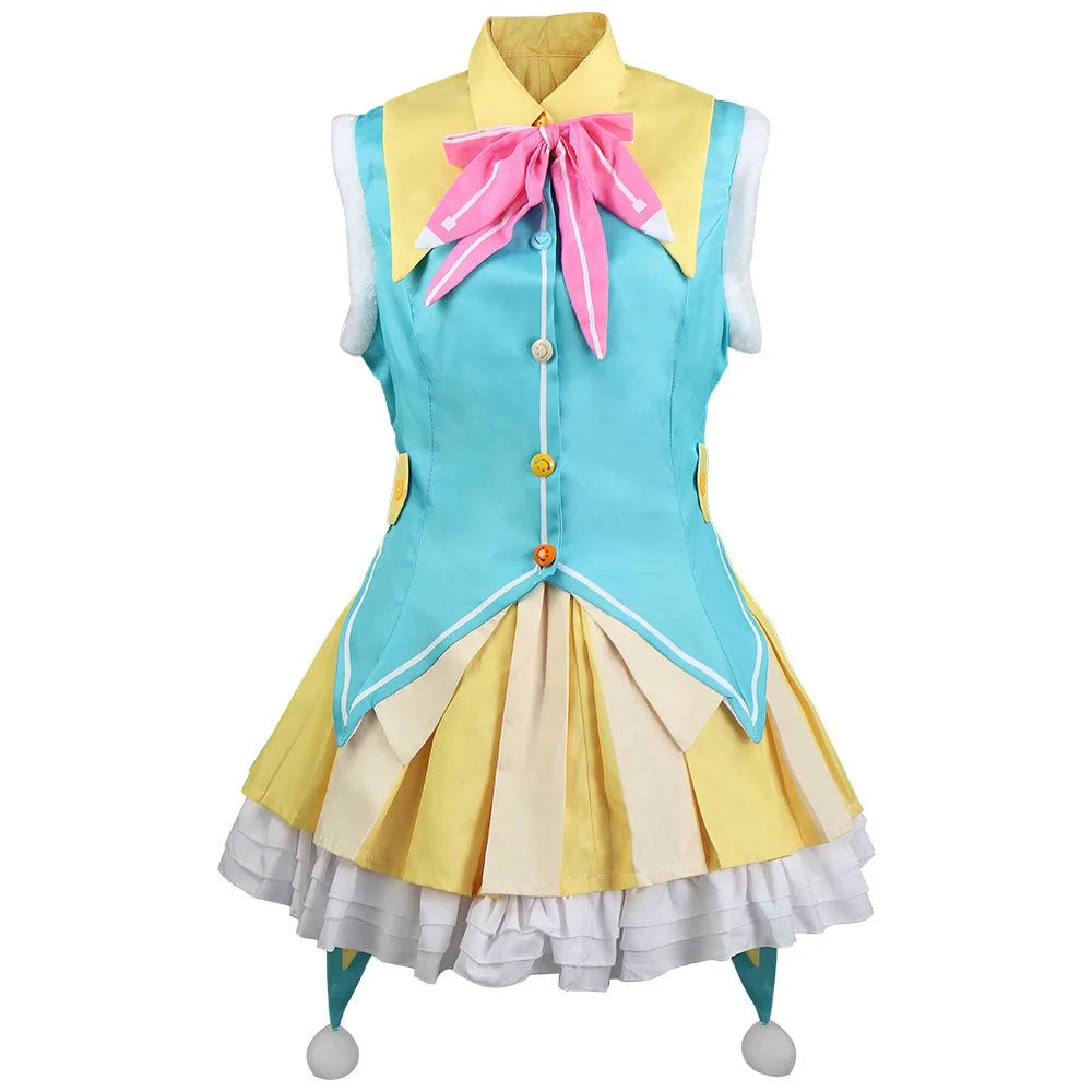 Kusanagi Nene Cosplay Costume Women Cute Costume Idol Nene Dress Headwear For Comic Con