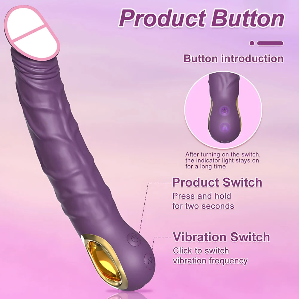 Big Dildo Vibrator Realistic Penis G-Spot Vagina Clitoris Stimulator Nipples Massage Female Masturbator Sex Toys for Women