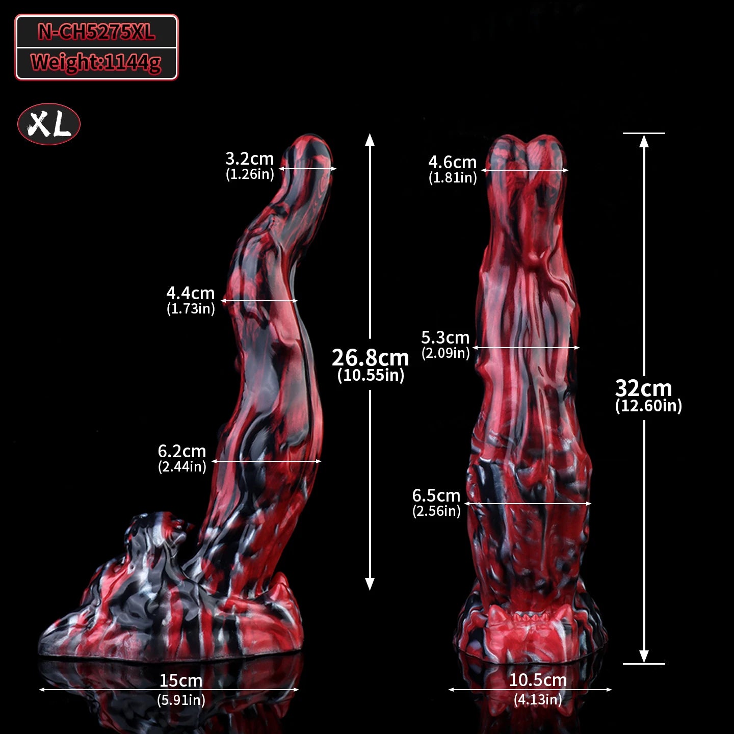 SHAZ Giant Monster Dildo Tongue Anal Plug Thick Penis With Sucker Silicone Buttplug Sex Toys Masturbator For Women Men Adult 18+