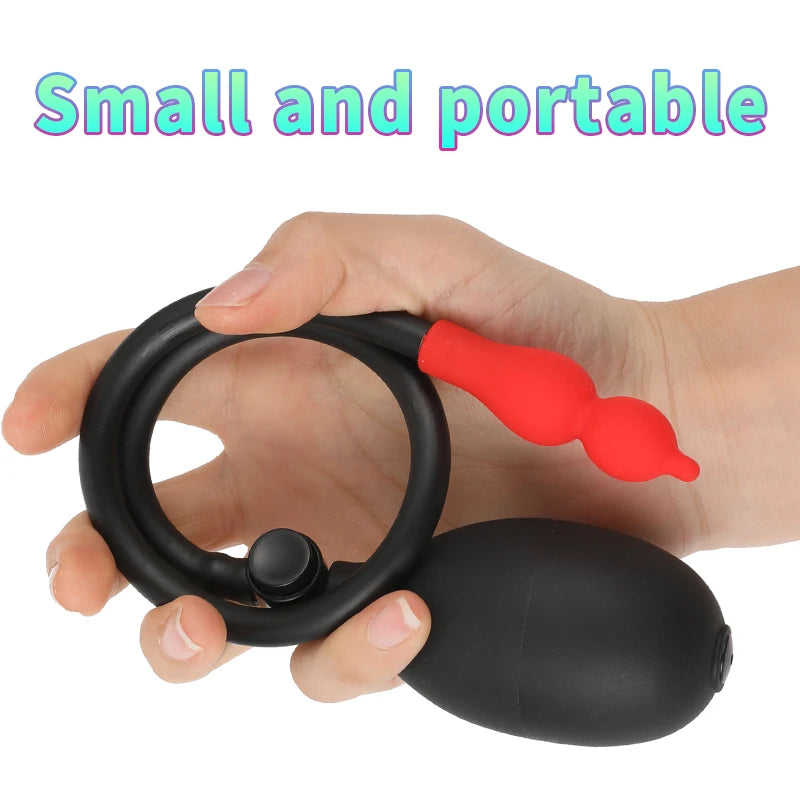 Inflatable Dildo Vagina Anus Dilator Expandable Butt Plugs Bdsm Adult Game Sex Toy for Women Men Gay Anal Plug Prostate Massager