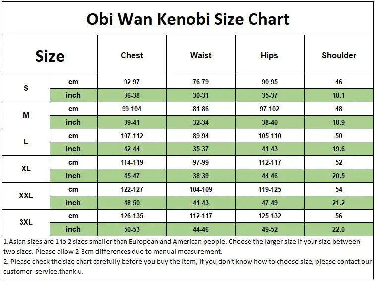 Obi Wan Kenobi Men's Costume Robe Adult Male Jedi Knight Tunic Costume Hooded Uniform Full Set Halloween Cosplay Cloak