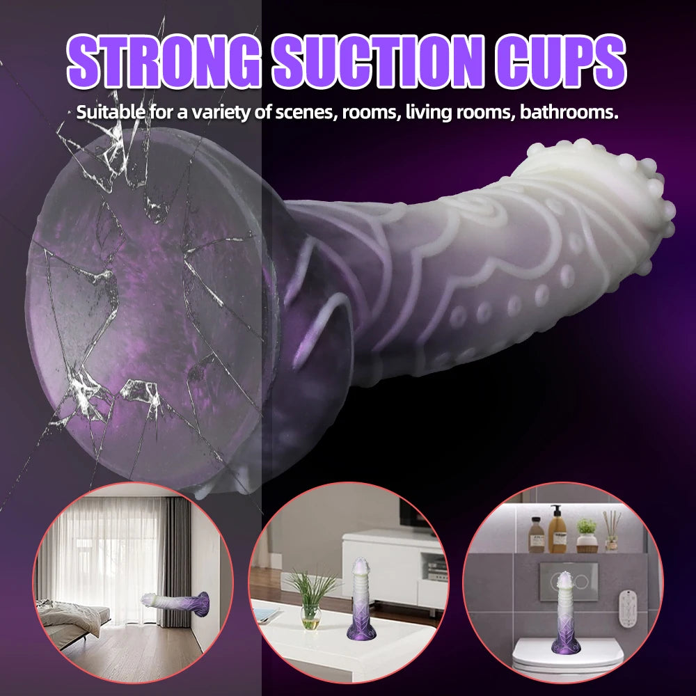 Huge Monster Dildo with Raised Points Women Vagina Clitoral Anal Strong Stimulator Sexy Adult Female Tight Anus Massager Sex Toy