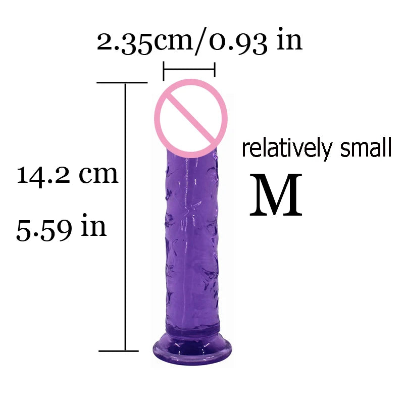 New Realistic Dildos Erotic Jelly Dildo Artificial Penis G-spot Simulation Large penis Anus Anal plug Female penis masturbation