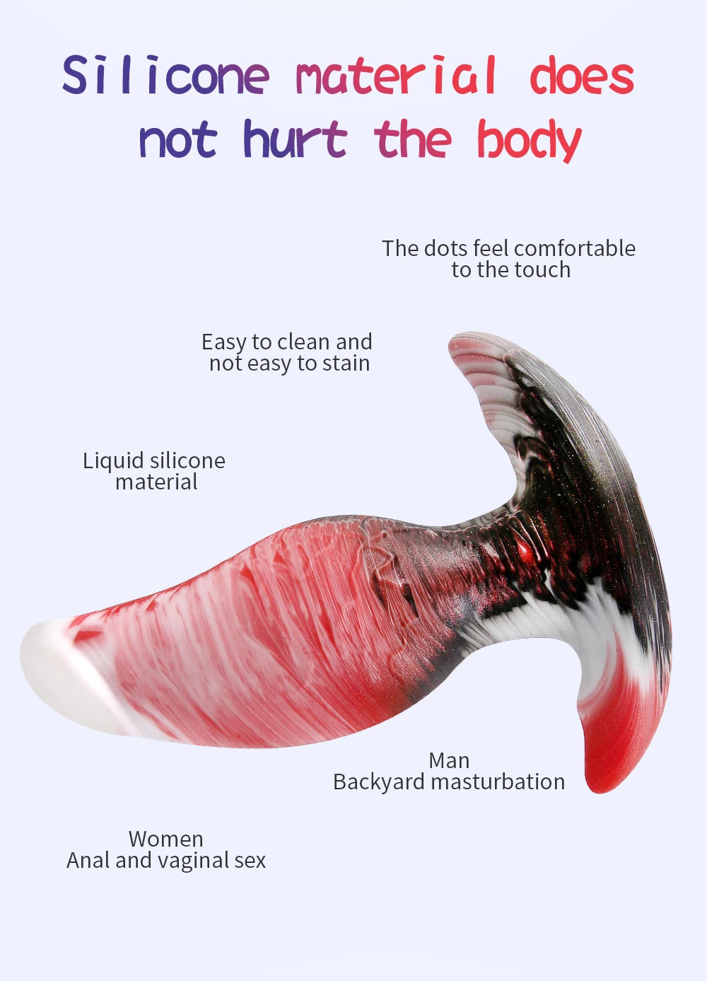 New Color Wearable Anal Plugs Prostate Massage Huge Butt Plug Anal Training G-Spot Stimulation Anal Dildo For Men/Women Buttplug
