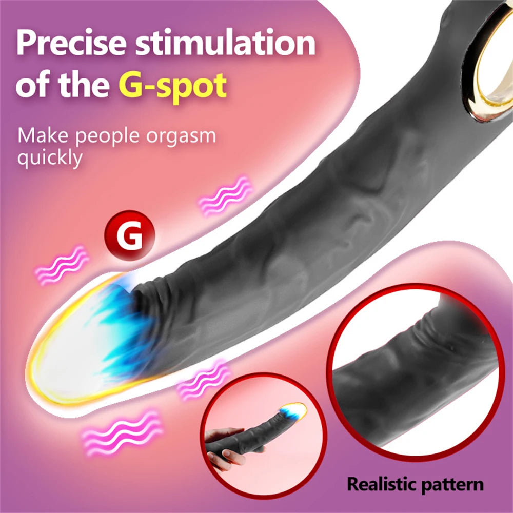 Big Dildo Vibrator Realistic Penis G-Spot Vagina Clitoris Stimulator Nipples Massage Female Masturbator Sex Toys for Women