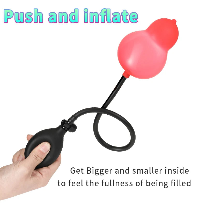 Inflatable Dildo Vagina Anus Dilator Expandable Butt Plugs Bdsm Adult Game Sex Toy for Women Men Gay Anal Plug Prostate Massager