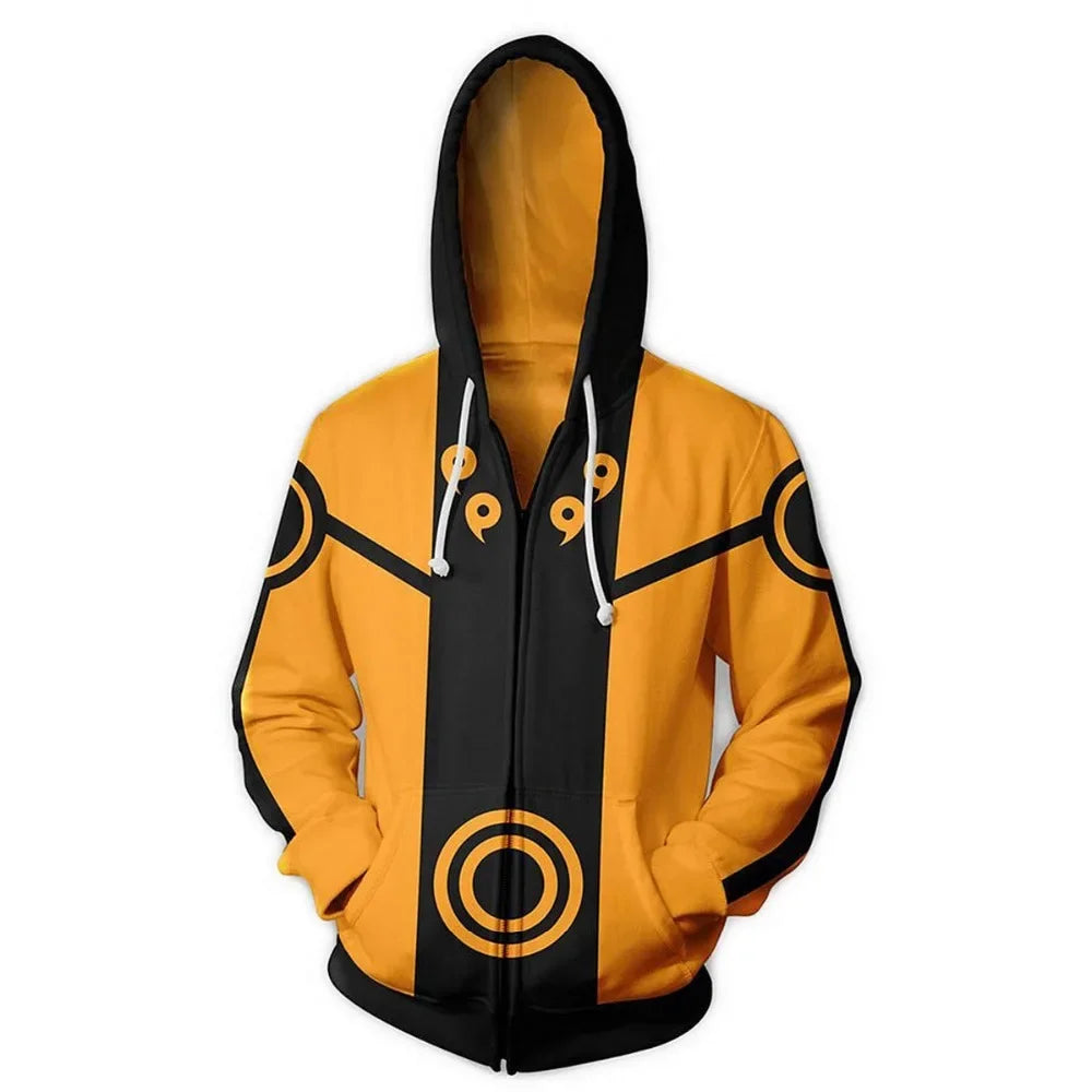 Anime Zip Hoodie Jackets Cosplay Clothes Costumes Men Hoodies Sweatshirts Zipper Tops Sasuke Sweatshirt Kakashi Tops