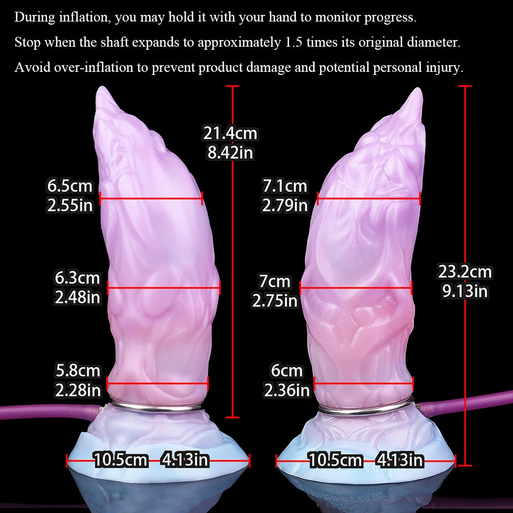YOCY Scorpion Tail Design Inflatable Anal Plug With Sucker Monster Dildo Vagina Massager Butt Sex Toys For Adult Masturbator