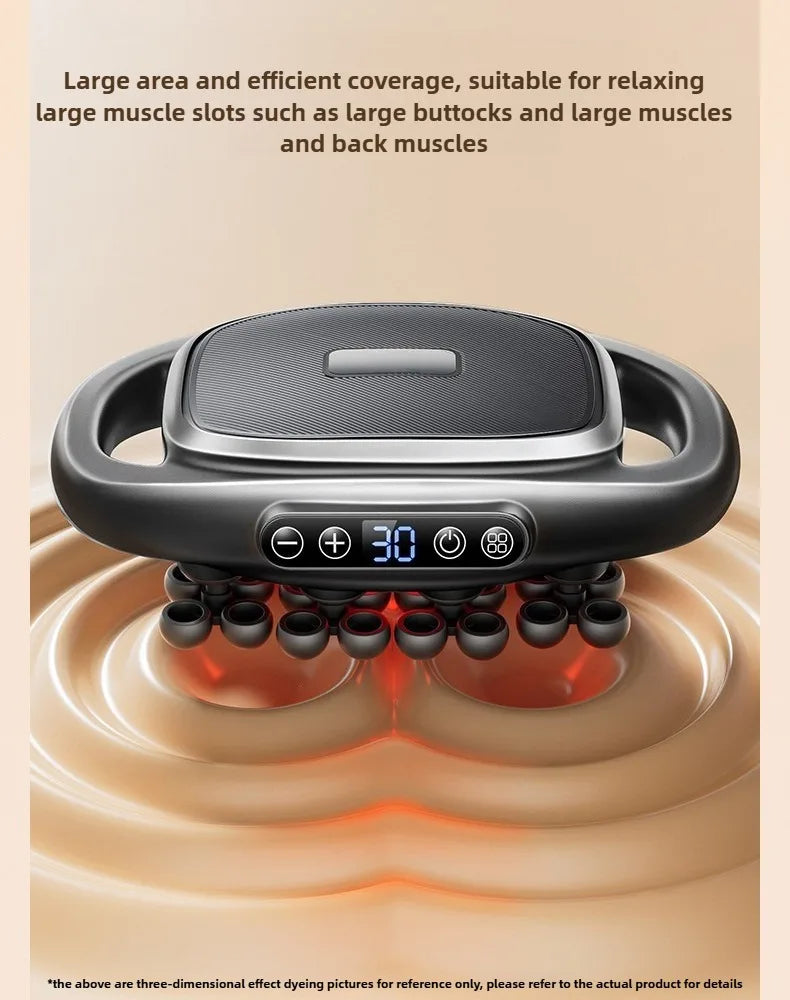 32 Massage Heads Massage Gun Deep Tissue Muscle Professional High Quality Wireless Frequency Vibration Red Light Masajeador