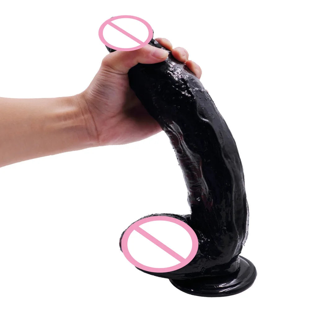 D: 5.8cm 12inch 30cm Huge Dildos with Strong Suction Cup Realistic Big Dildo Penis Female Masturbator Sex Shop Adult