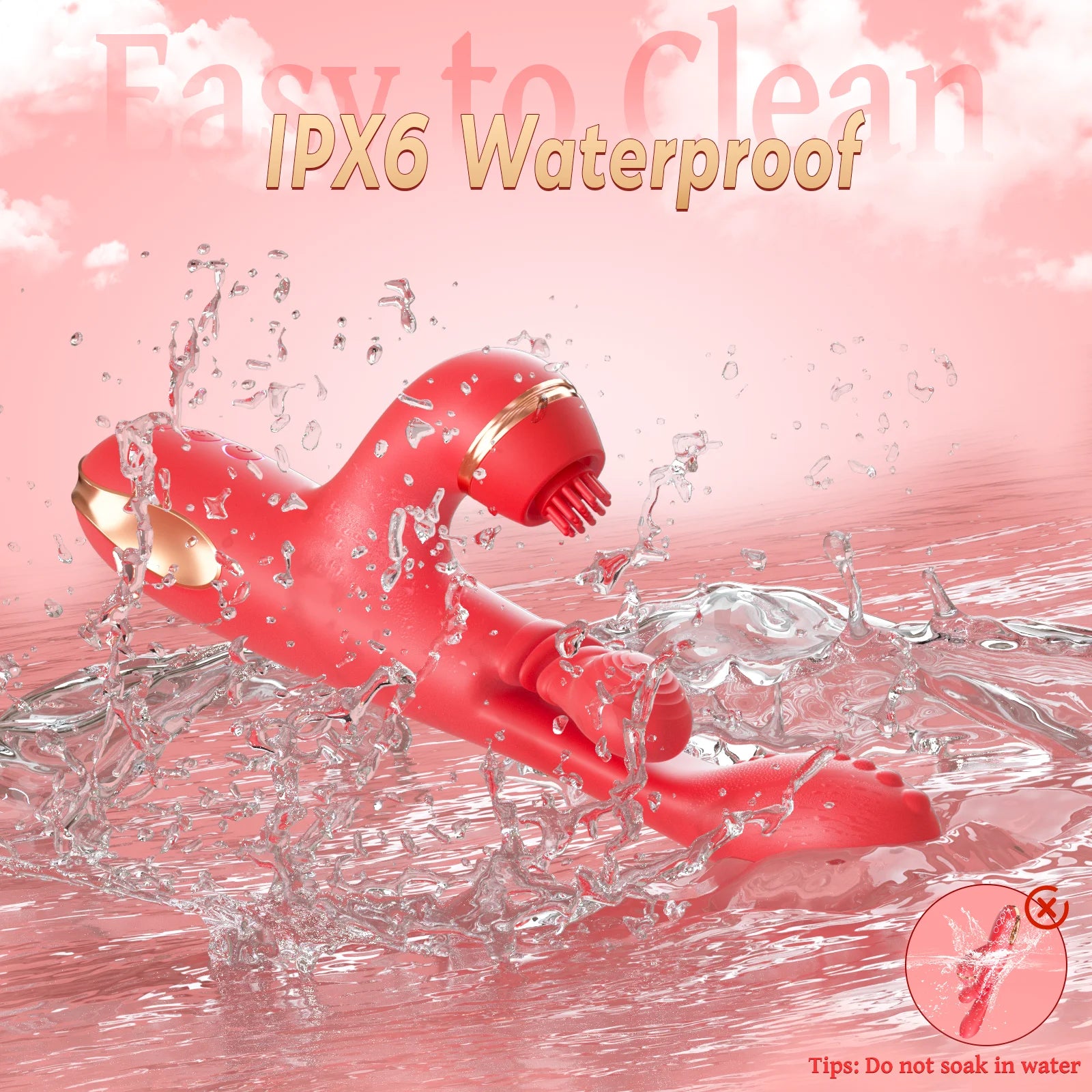 5 IN 1 Tapping Thrusting Dildo Vibrator for Women G Spot Vibrator Clitoris Clit Stimulator Female Masturbator Adult Sex Toys
