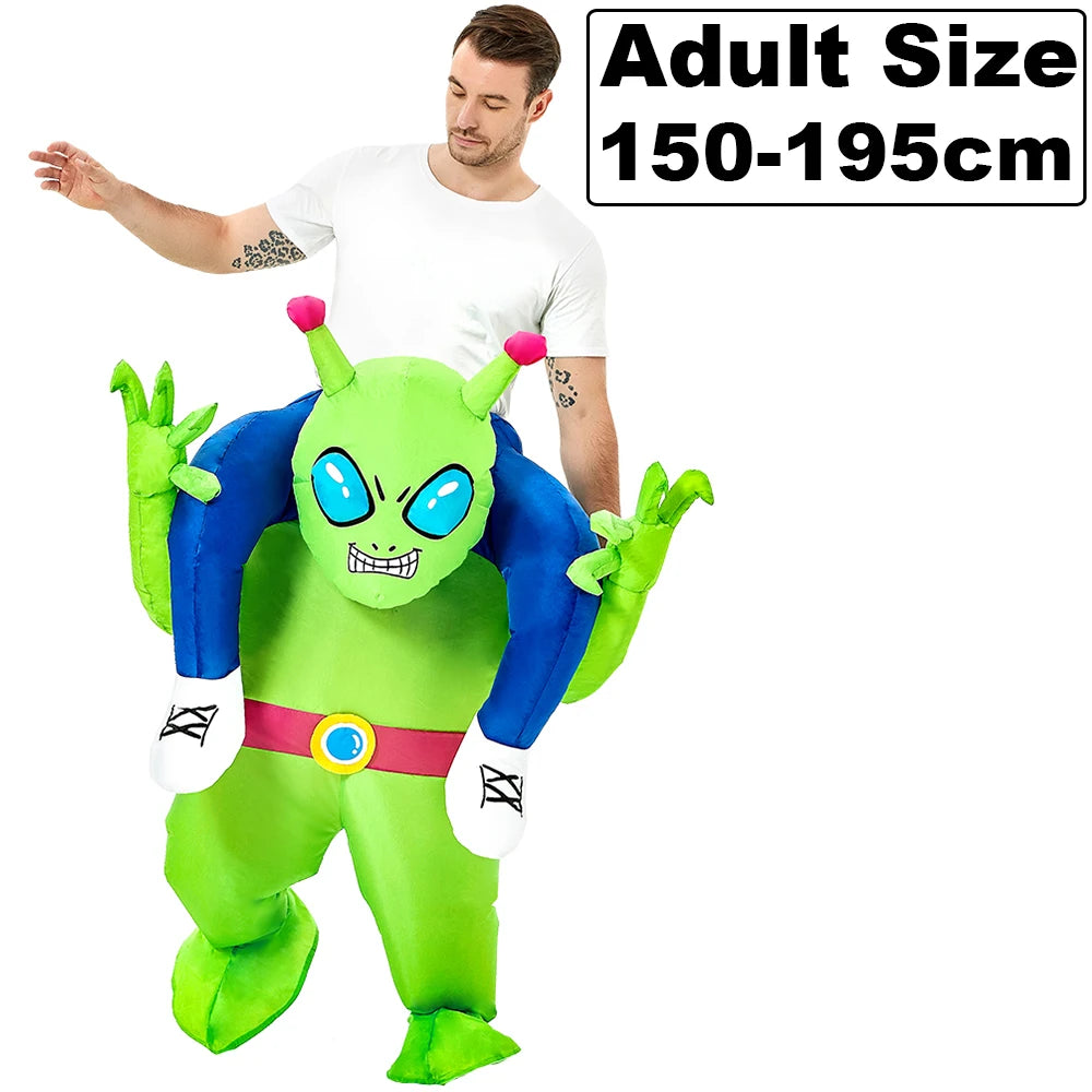 New Alien Inflatable Costume Anime Suits Dress Mascot Purim Halloween Christmas Party Cosplay Costumes for Kids Adult