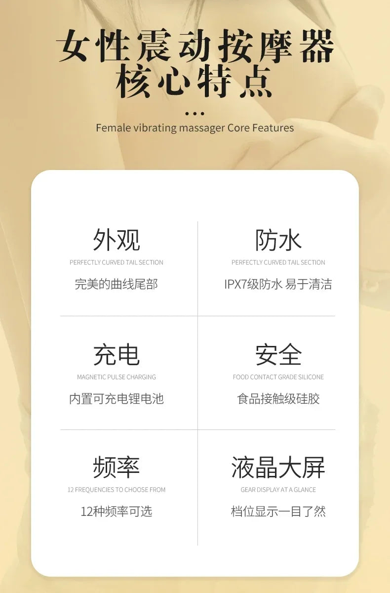 Powerful Clitoris Vibrators Sex Toy Magic Wand Vibrator Dildo Sex Machine Adult  Products Juguetes Sexuales Masturbation SM Gift