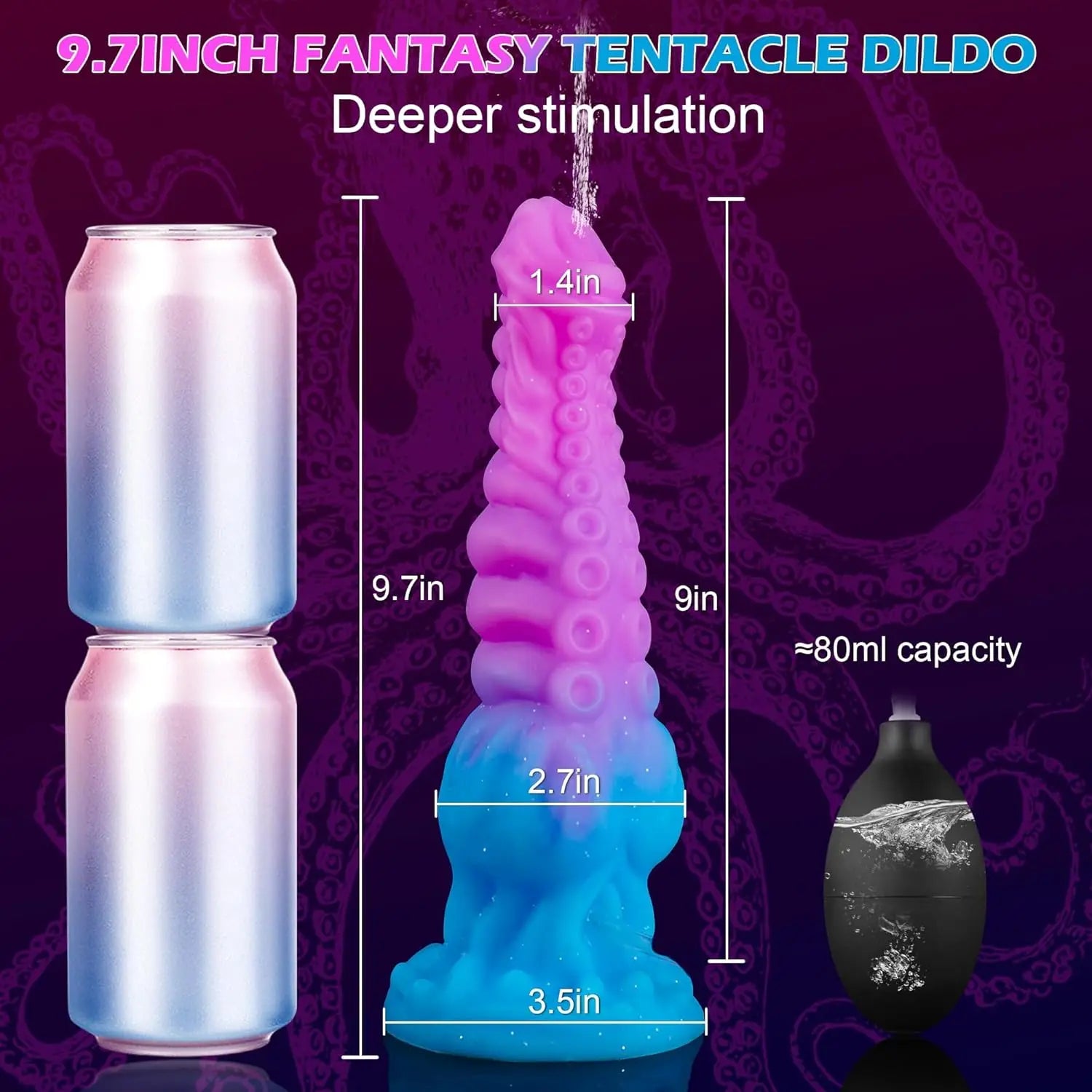 New Inflatable Animal Dildo - P Spot Stimulator Wearable Anal Plug Soft Fake Penis Buttplug Sex Toys For Women Men 18+