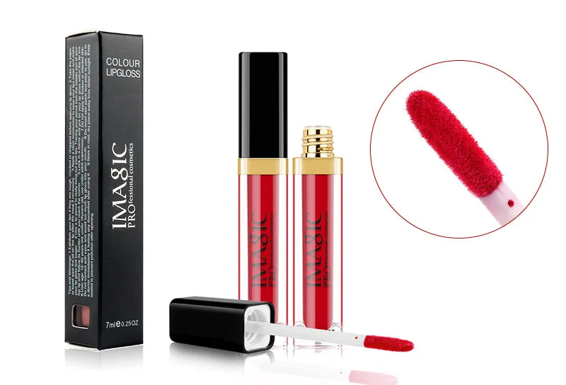 IMAGIC 12-Color Long-lasting Waterproof Matte Lightweight Velvet Smooth Lipstick Silky Sexy Lips Pigment Makeup Korean Cosmetics