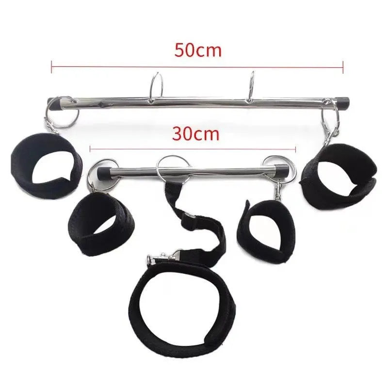 Bondage Sex Toy Set for Couples Sexual Slave BDSM Bondage Equipment Bar Spreader SM Slavery Handcuff Leg Cuffs 18+ Sex Toy Kits