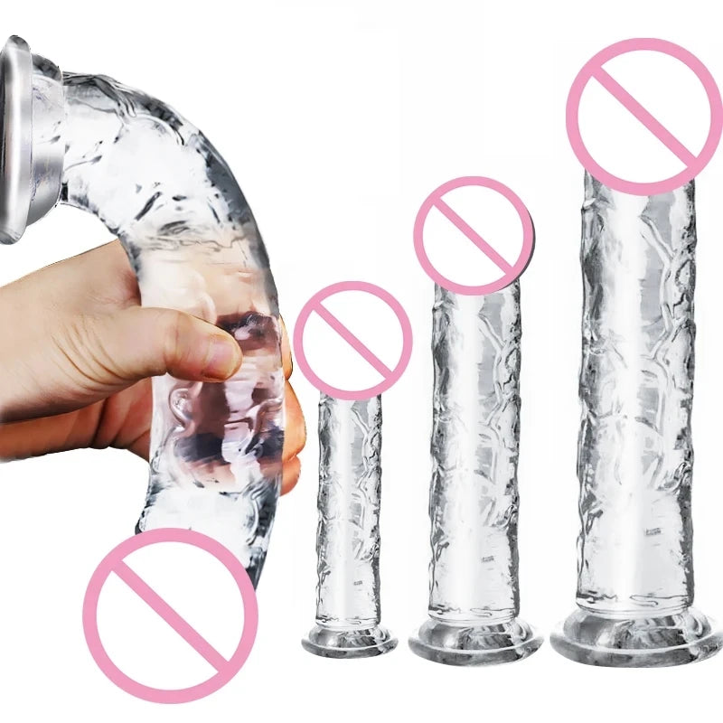 Big Dildo 19-26CM Adult Sex Products No Vibrator Soft Big Dildo Sexy Toys Anal Plug Women Sex Toy Penis Suction Cup Buttplug