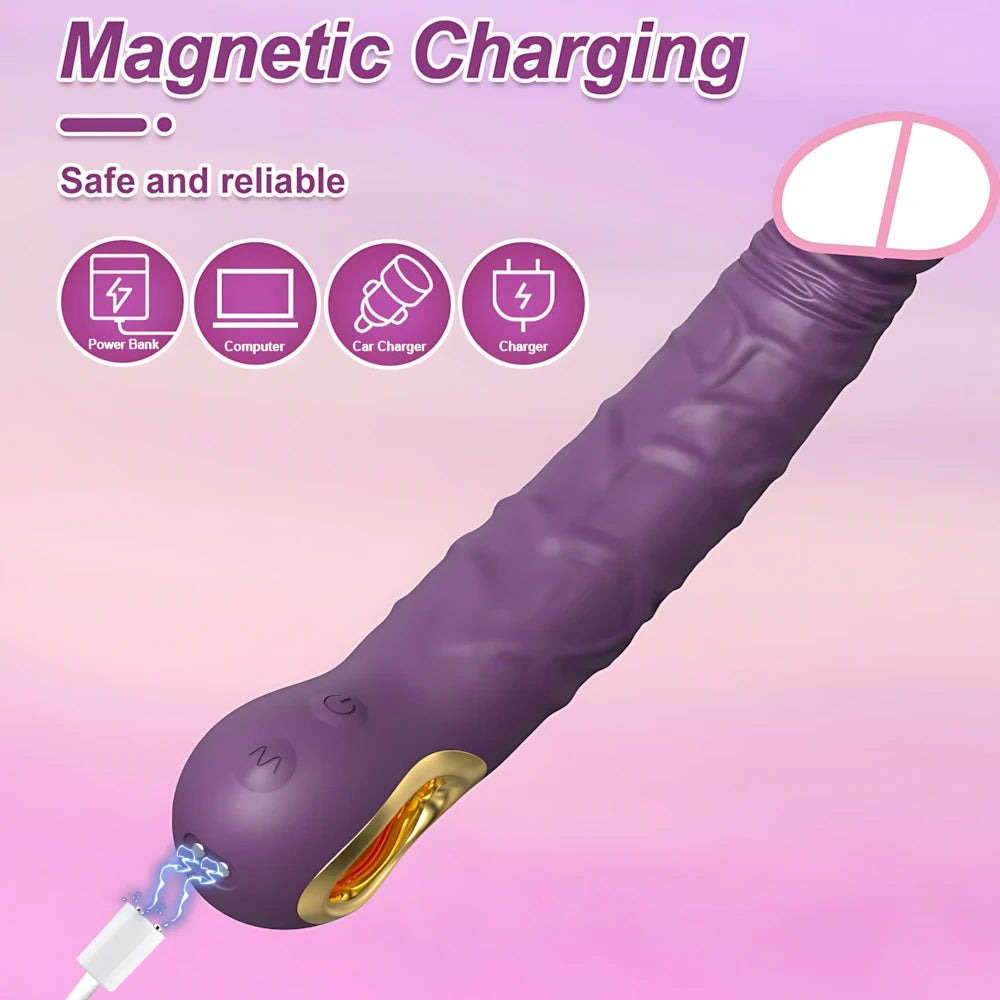 Big Dildo Vibrator Realistic Penis G-Spot Vagina Clitoris Stimulator Nipples Massage Female Masturbator Sex Toys for Women