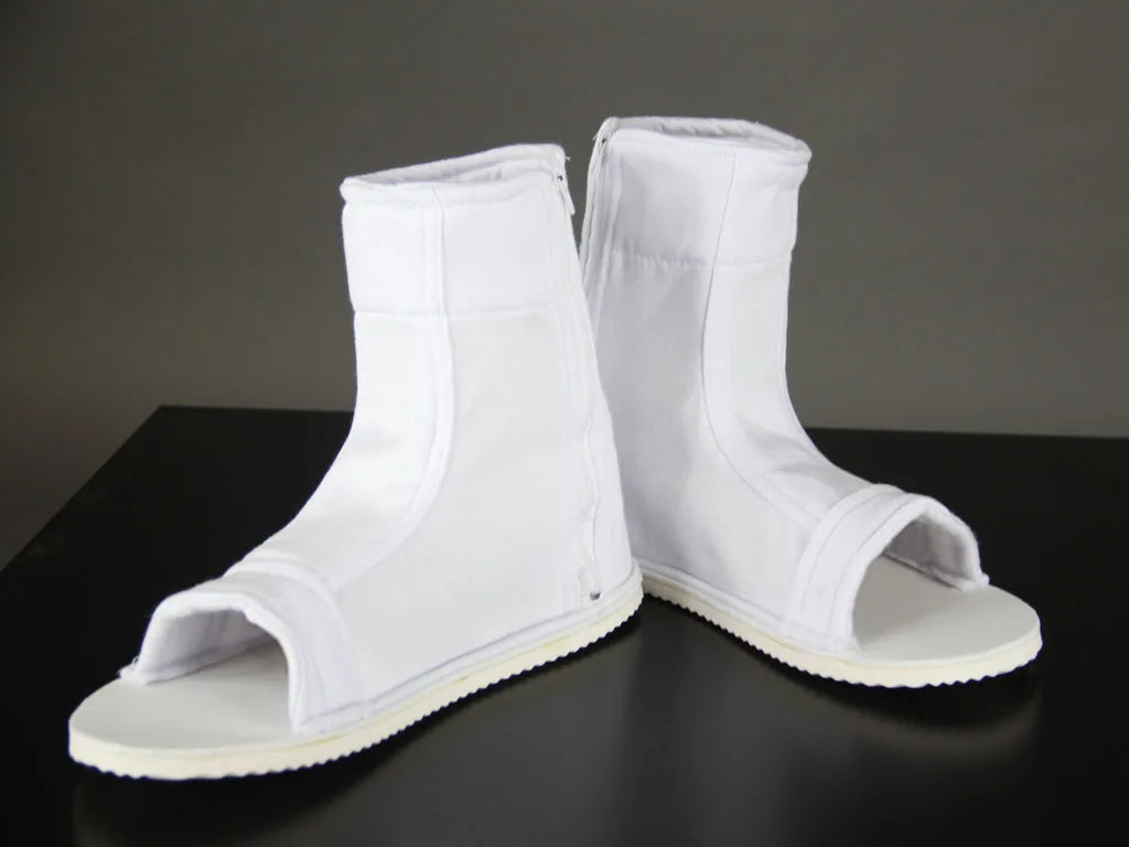 Ourcosplay Cosplay Shoes Akatsuki Nanja Uzumaki Sakura Sasuke Black Blue Cotton Soft Sandals Ninja Boots Kakashi Shoes