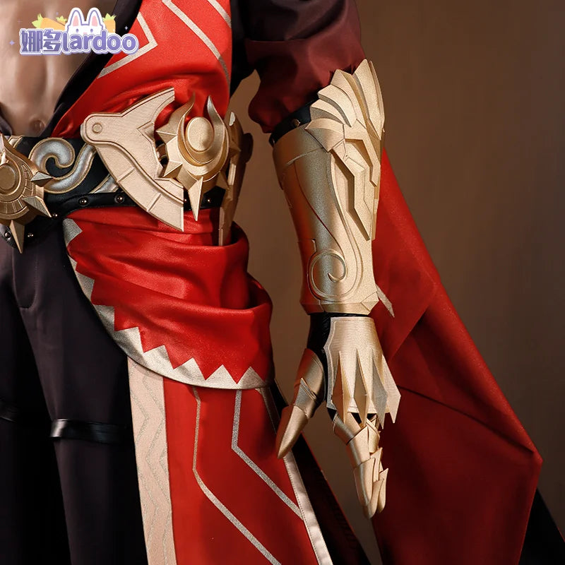 Mydei Cosplay Costume Honkai Star Rail Mydeimos Uniform Earrings Tattoo Stickers Halloween Party for Women Men Props