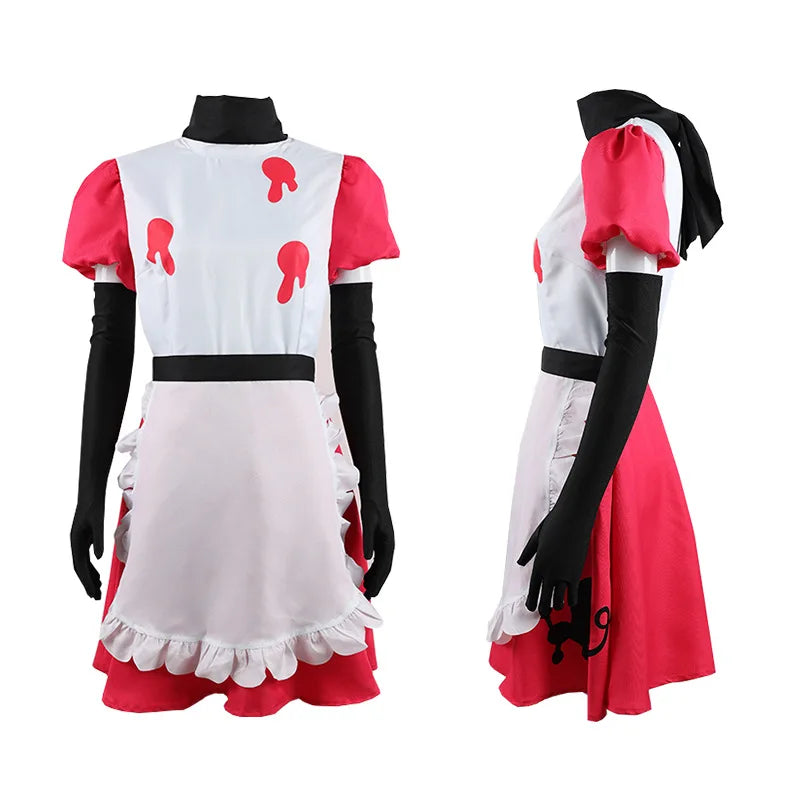 Niffty Anime Hazbin Niff Cosplay Costume Suit Cute Devil Roleplay Clothes Uniform Hotel Cosplay Halloween Party Women Dress