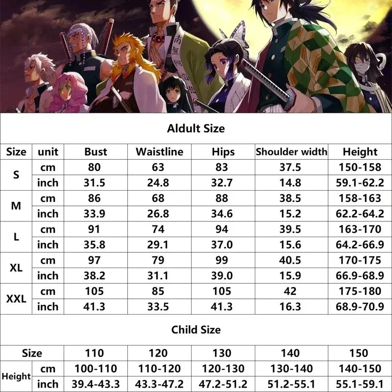 Anime Demon Slayer Kimetsu No Yaiba Tomioka Giyuu Cosplay Costume Women Kimono Uniform Clothes Wig Adult Kids Halloween Party