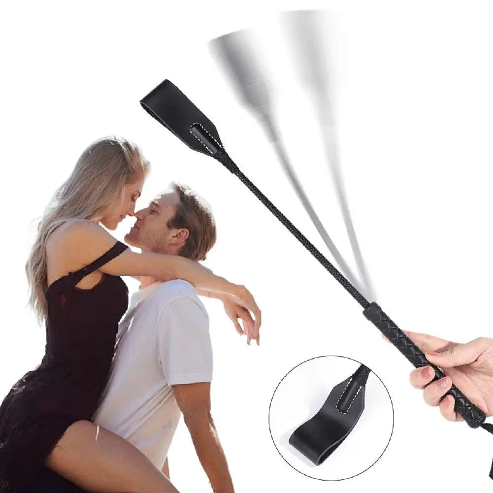 Sex Toys for Couples OLO 45CM SM Flirt Whip Bondage Leather Whips Fetish BDSM Long Horse Riding Spanking Flirt Flogger Games