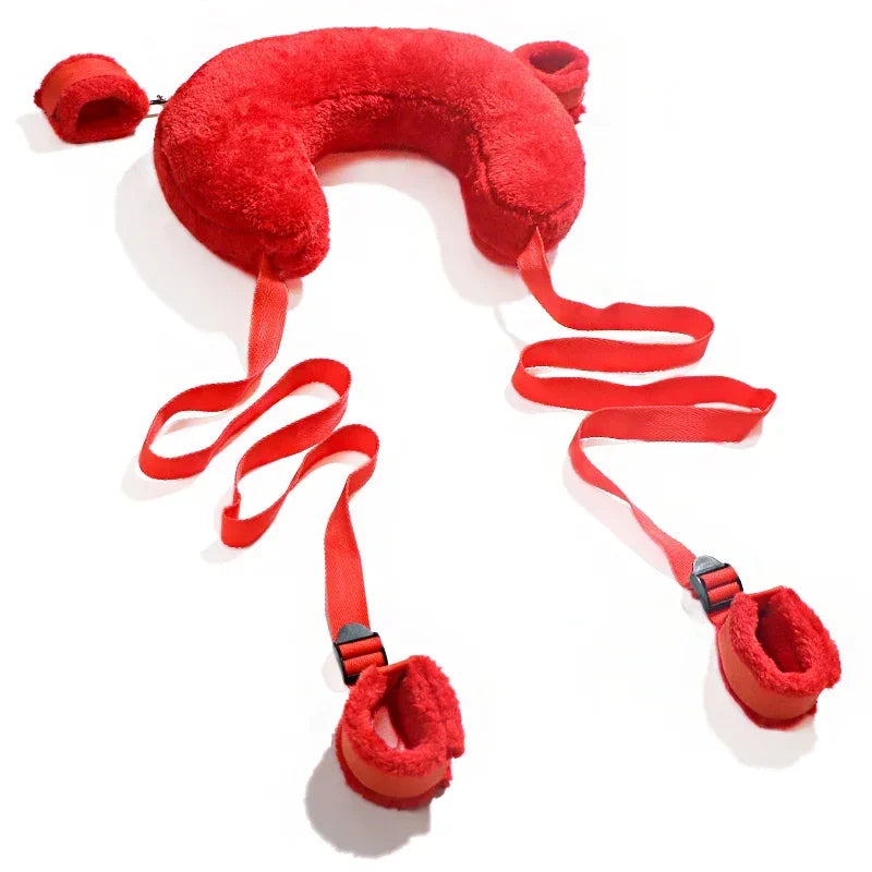 Sex Toys Cotton Bdsm Bondage Set Handcuffs Sexy Leg Pillow Thinning Belt Bending Orgasm Couple Toy