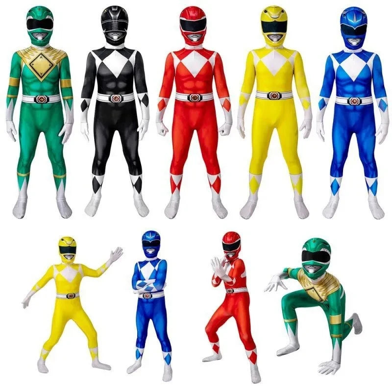 Morpher Superhero Samurai Sentai Shinkenger Rangers Cosplay Fantasia Halloween Costume Mask for Men Boy