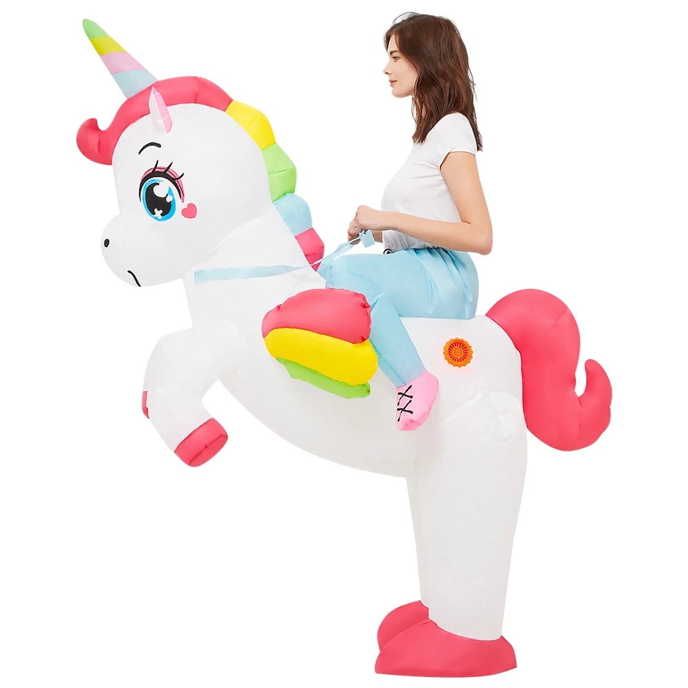 New Alien Inflatable Costume Anime Suits Dress Mascot Purim Halloween Christmas Party Cosplay Costumes for Kids Adult