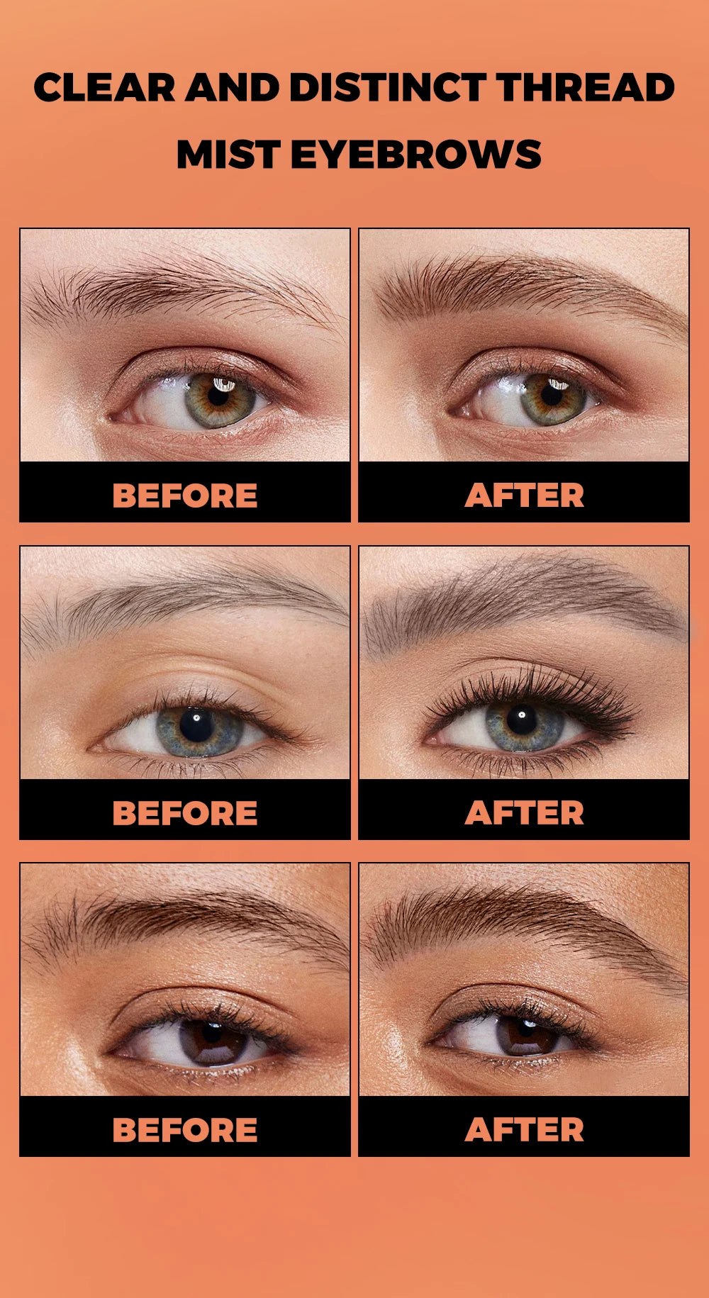 QIBEST 2 Fork Tip Liquid Eyebrow Pencil Eyeliner Lower Eyelash Pen Makeup Waterproof Lasting Quick Drying Ultra-fine Brows Pen