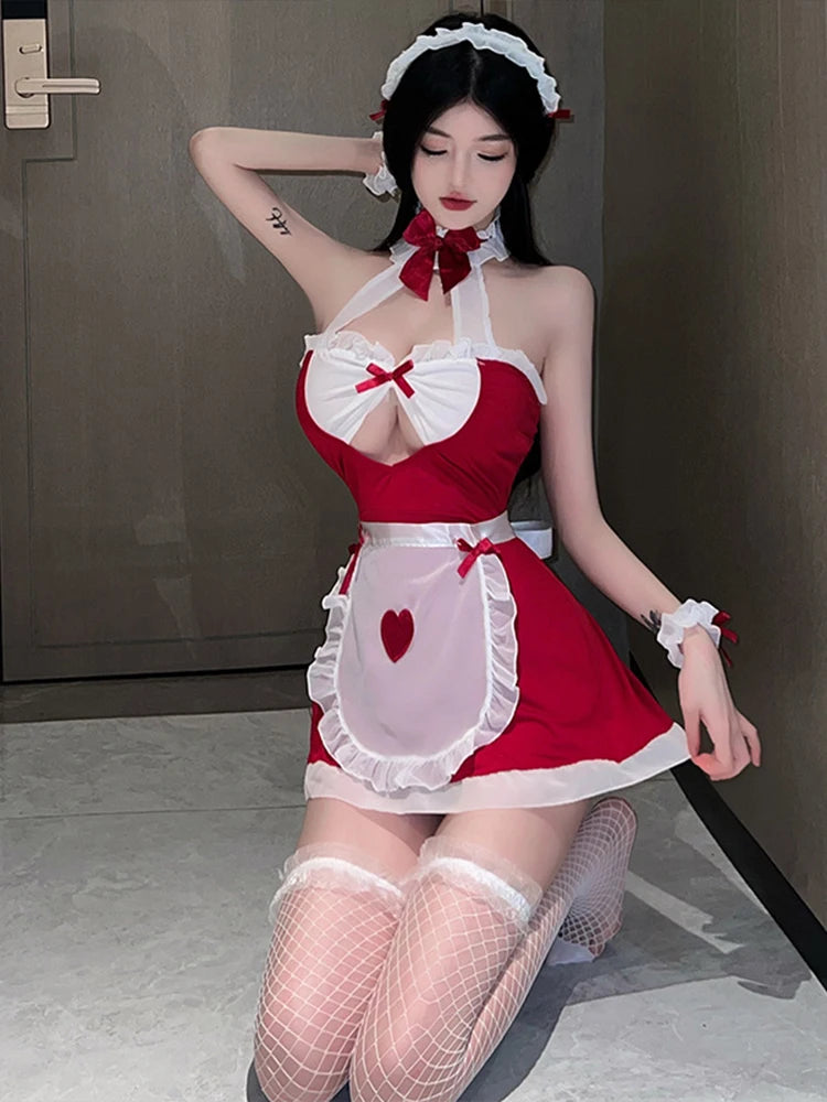 Sexy Lingerie Women Sex Cosplay Office Uniform Babydoll Secretary Dress Erotic Lolita Bodysuit Women Eroticism Underwear Set