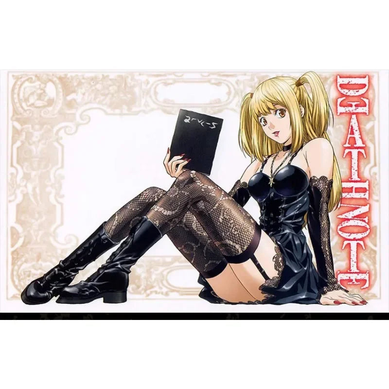 Misa Amane Cosplay Costume Death Note Cos Imitation Leather Sexy Dress Wig Stockings Necklace Uniform Outfit For Women Halloween
