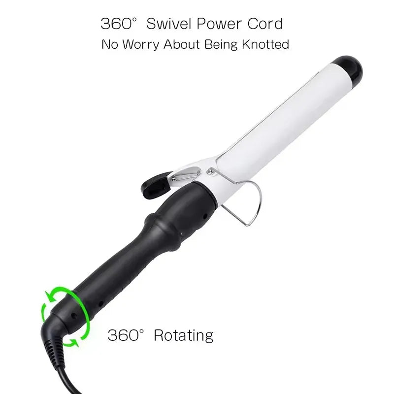 YAWEEN 32mm 38mm Electric Hair Curler for Women Professional Ceramic Curling Iron Adjustable Temperature Hair Styling Tool