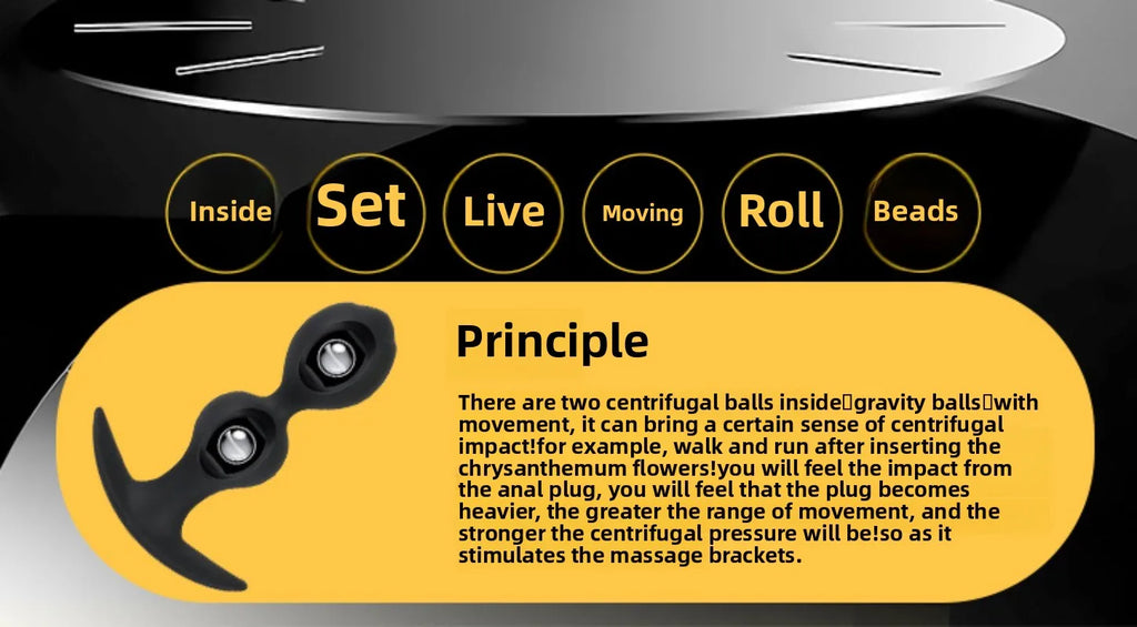 Ball-shaped Anal Plugs, Available Both Men Women When Worn Outside, Steel Ball Pullable Anal Plugs, Sex Products  Sex Toys