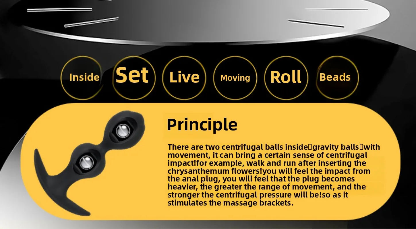 Ball-shaped Anal Plugs, Available Both Men Women When Worn Outside, Steel Ball Pullable Anal Plugs, Sex Products  Sex Toys