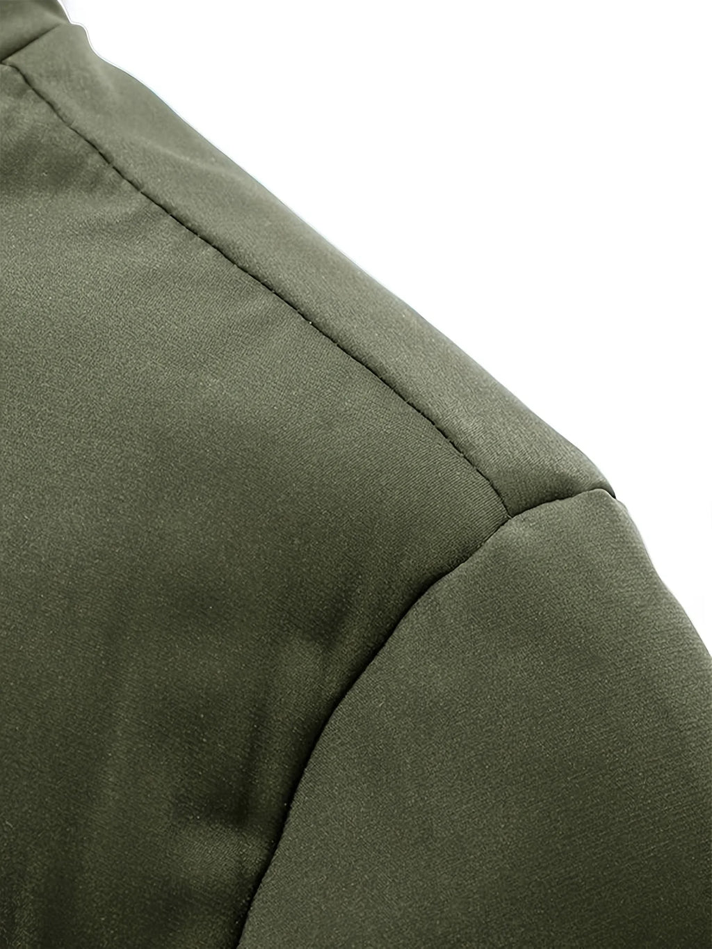 Men's Winter Hooded Full-Zip -Padded Jacket - Windproof Coat with Full-Length Zipper- Cold Weather Outdoor Clothing for Skiing