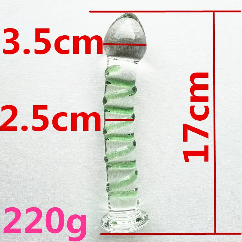 Anal Plug Butt Sex Toy Female Glass Anal Beads Vaginal Balls Masturbation Sex Products Vagina Anus Dilator For Women