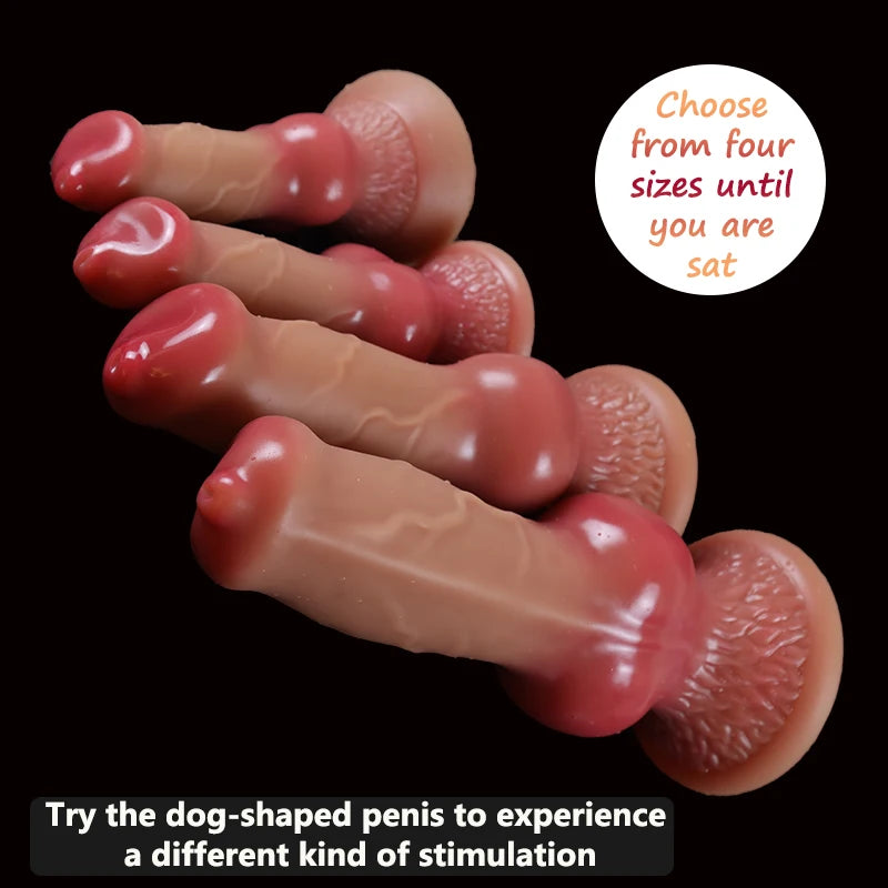 Realistic Penis with Suction Cup Dog Dildo/Huge Dildo Animal Big Butt Plug Giant Monster Cock Dick Adults Supplies for Men Women