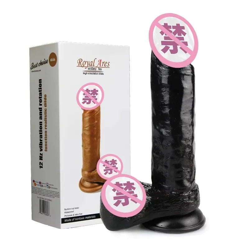 Big Vibrator Sex Toys Men Huge Realistic Dildos Soft Flesh Sex Toy Silicone Realistic Dildo for Women and Men