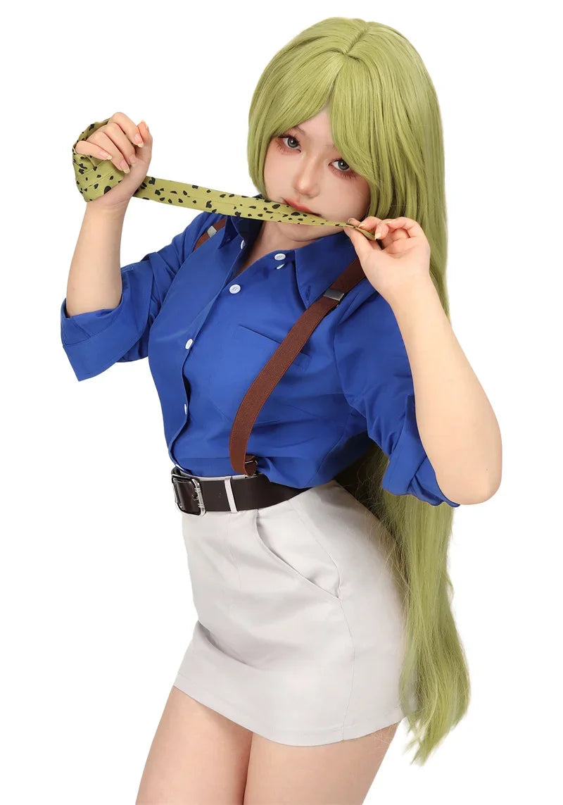 WENAM-Costume Cosplay Nanami Kento pour Femme, Chemise, Jupe Slim Fit, Lunettes à Bretelles, Costume JJK