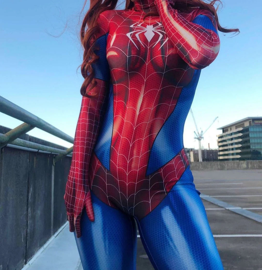 Female black catsuit cosplay Halloween costume stage performance outfit