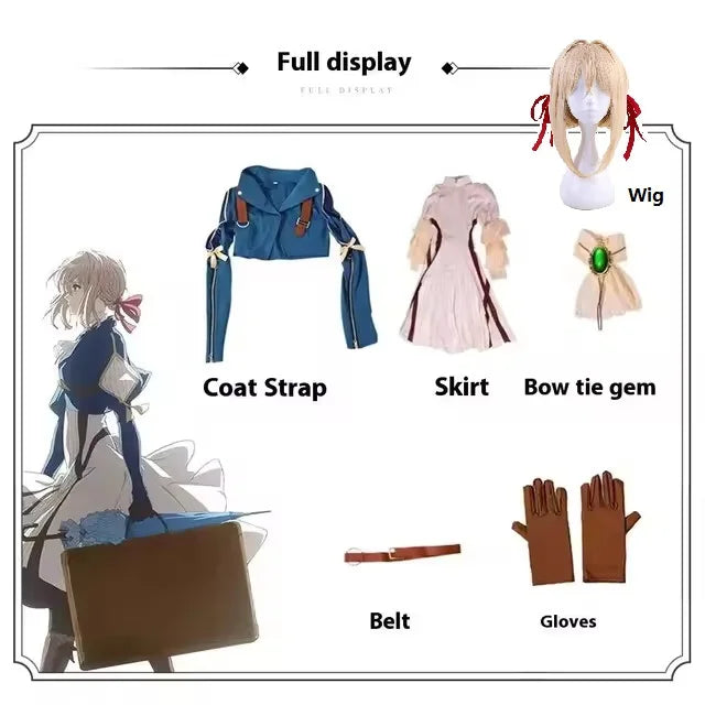 Anime Violet Evergarden Cosplay Costume Cosplay Violet Evergarden Costume For Women Halloween Two-dimensional Role Play