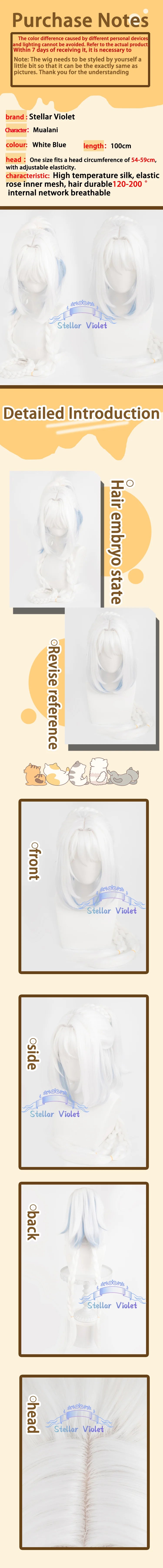 Mavuika Cosplay Wig Heat Resistant Game Genshin Impact Kinich Cosplay Synthetic Wigs Varesa IFA Chasca Kachina Citlali Anime Wig