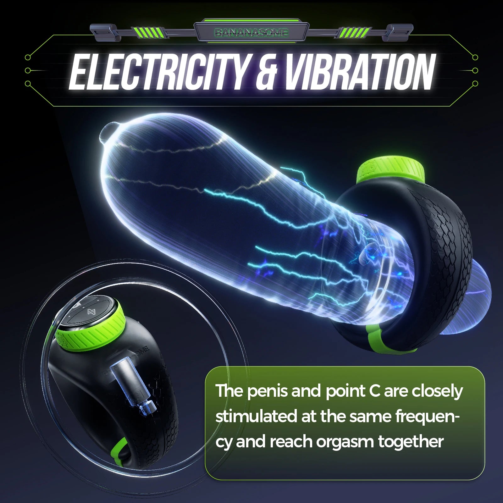 Black Electric Shock Cock Ring Sex Toys for Men Penis Ring Vibrator Clitoral Stimulator Couples Adult Toy Foreplay Tool