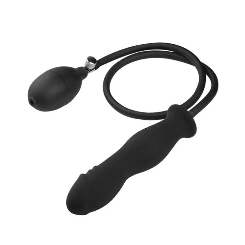 Inflatable Anal Dildo Plug Expandable Butt Plug with Pump Sex Toys for Women Men Anal Dilator Massager Adult Products Silicone