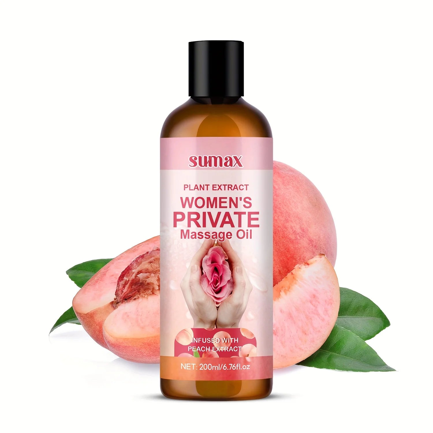 Private Massage Oil for Women,Peach Scent,Long-Lasting Fragrance, Deep Moisturization,Gentle Formula,Suitable for All Skin Types