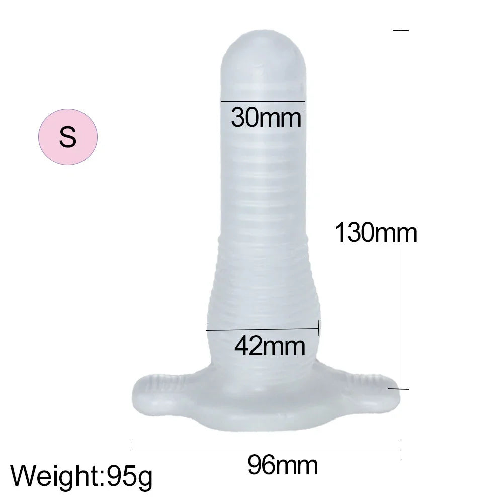 Adult Anal Plug Silicone Hollow Dildo Prostate Massager Anal Sex Toys for Woman Men Gay Cock Sleeve Expanding Dilator Stimulator