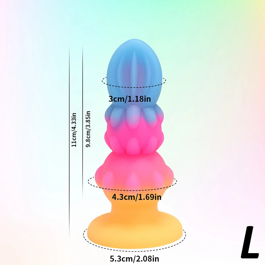 Anal Butt Plug Dildo Vaginal Plug Prostate Massager Analsex Masturbation Adult Cute Soft Colourful Sex Toy For Women Men Product