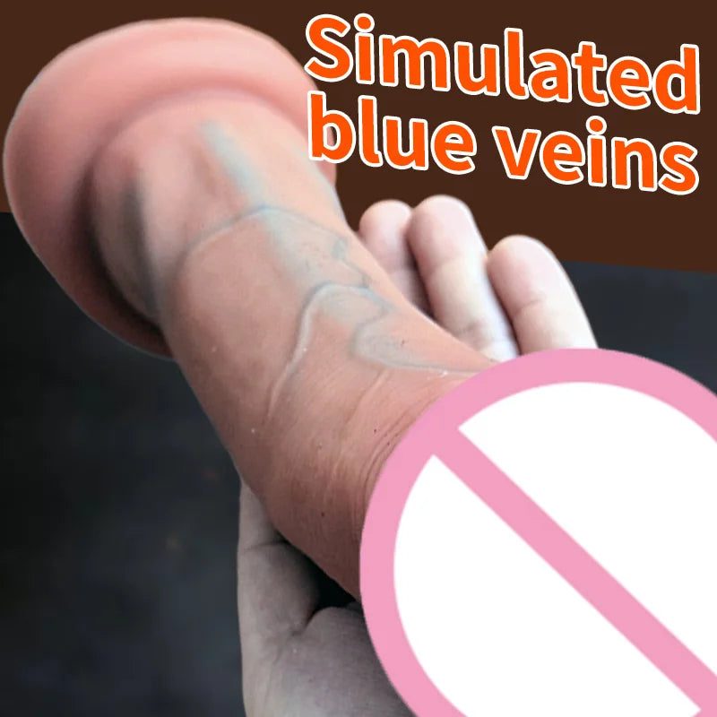Realistic Flesh Skin Soft Thick Big Dildo Double Silicone Small Penis Woman Man Anal Sex Toy Suction Cup Dick Masturbators Cock